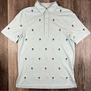 Ralph Lauren Polo Knit Oxford Embroidered Marlin All Over Print Size Medium